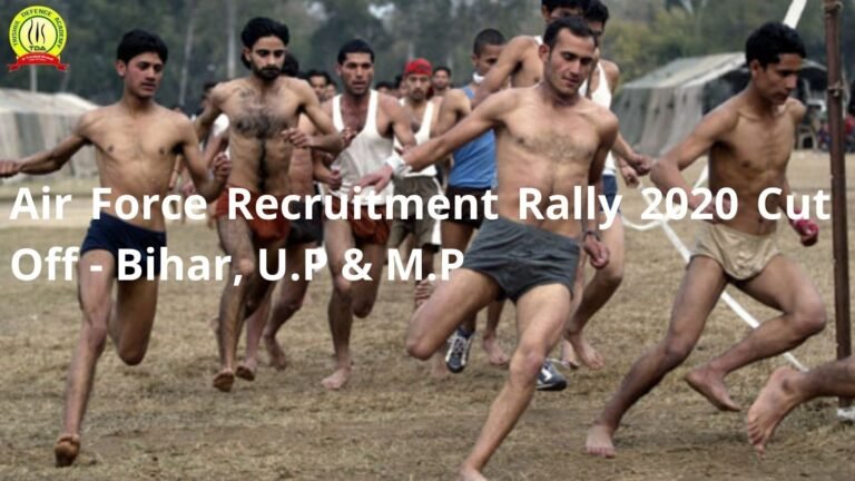 Air Force Recruitment Rally 2020 Cut Off – Bihar, U.P, M.P