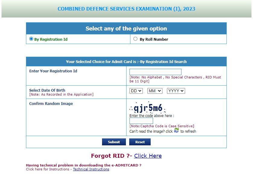 registration number